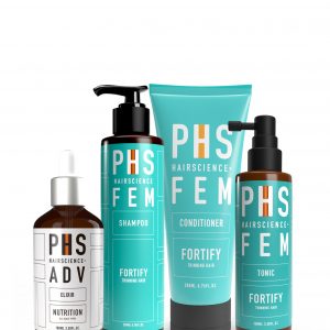 PHS HAIRSCIENCE FEM Fortify Shampoo Bundle Kit