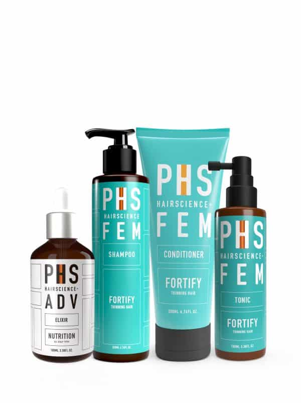 PHS HAIRSCIENCE FEM Fortify Shampoo Bundle Kit