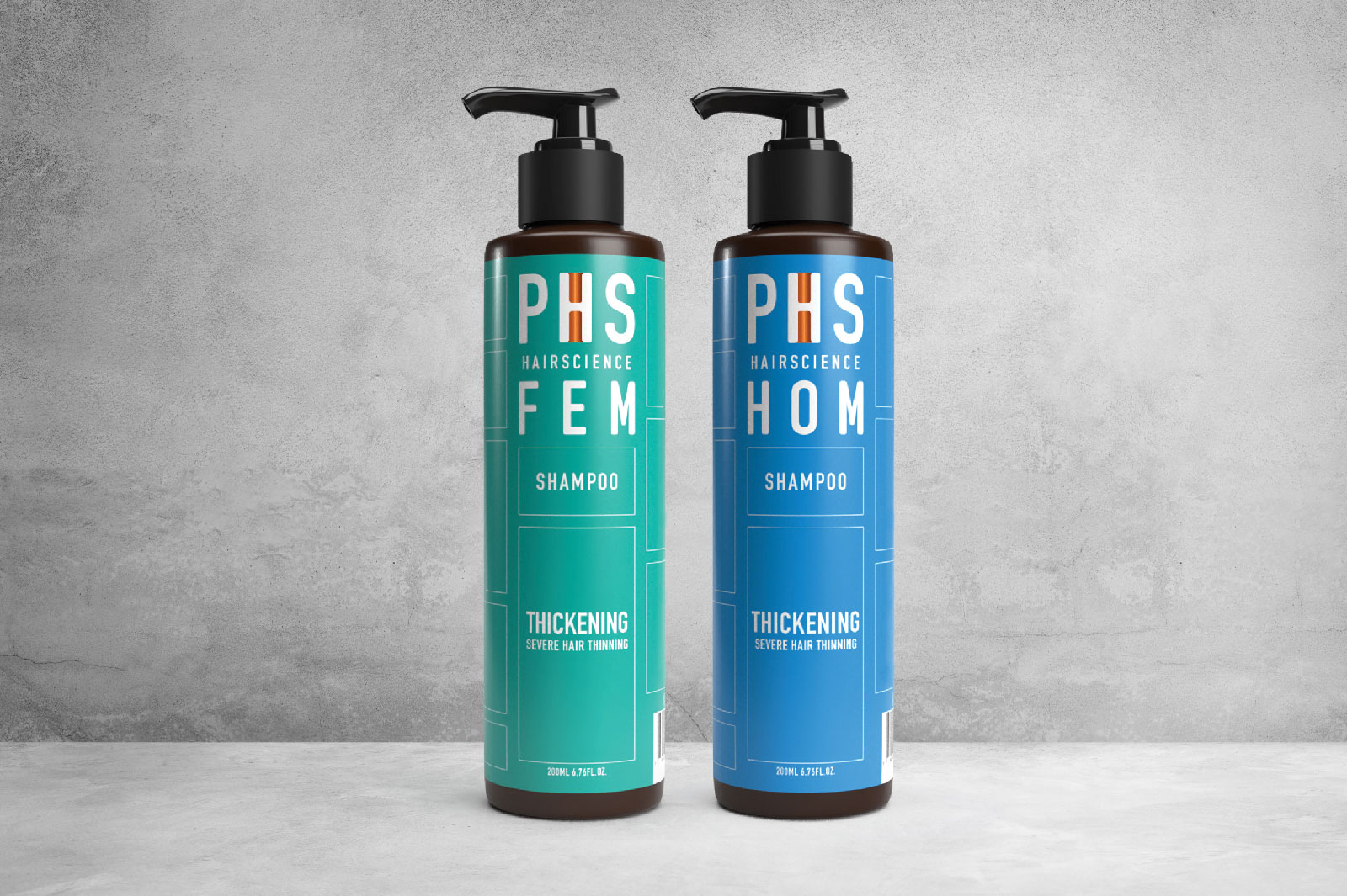 PHS HAIRSCIENCE FEM & HOM Thickening Shampoo