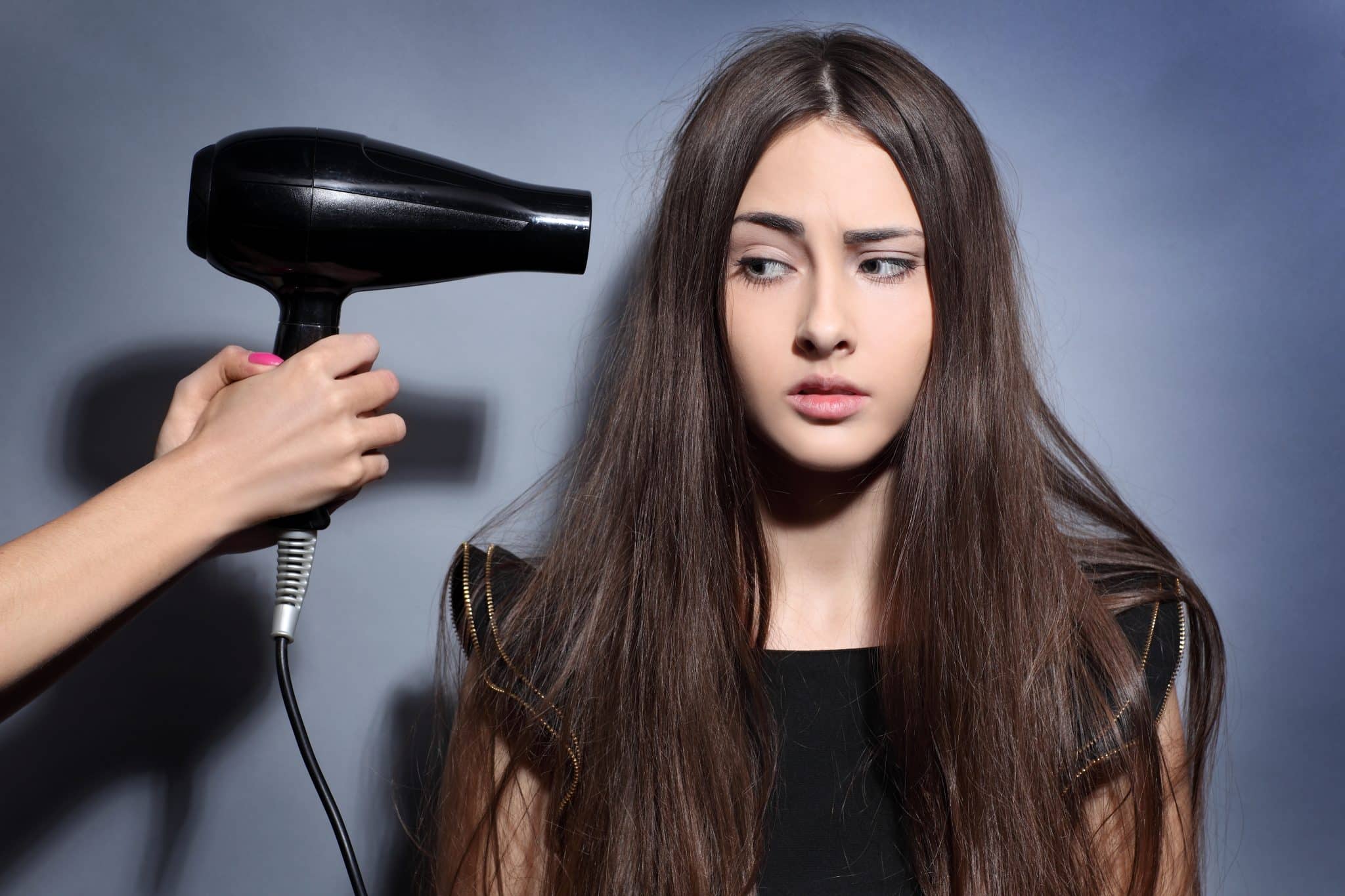 messy-hair-women-hair-dryer